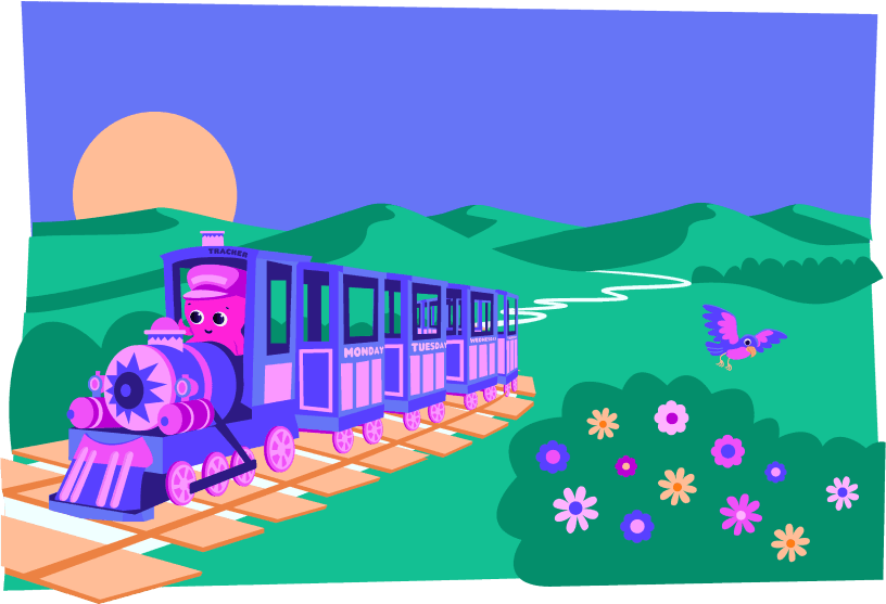Constantine riding the Tracker train